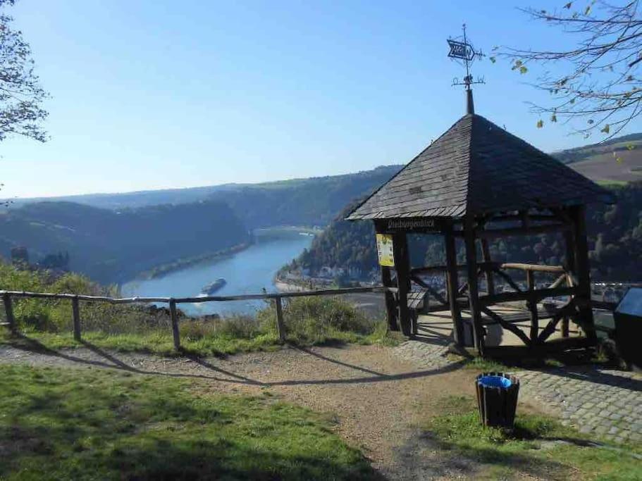 #1 Studioapartment Mit Loreleyblick Direkt An Der Schoensten Etappe Des Rheinsteigs Patersberg Zewnętrze zdjęcie